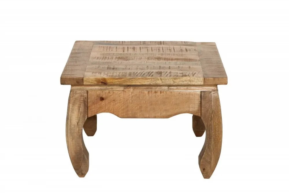 Masuta de cafea Patrata din Lemn masiv de mango Maro L60xH40cm Opium Antique
