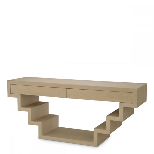 Consola din Furnir de stejar Maro deschis L180xH77cm Rialto Eichholtz