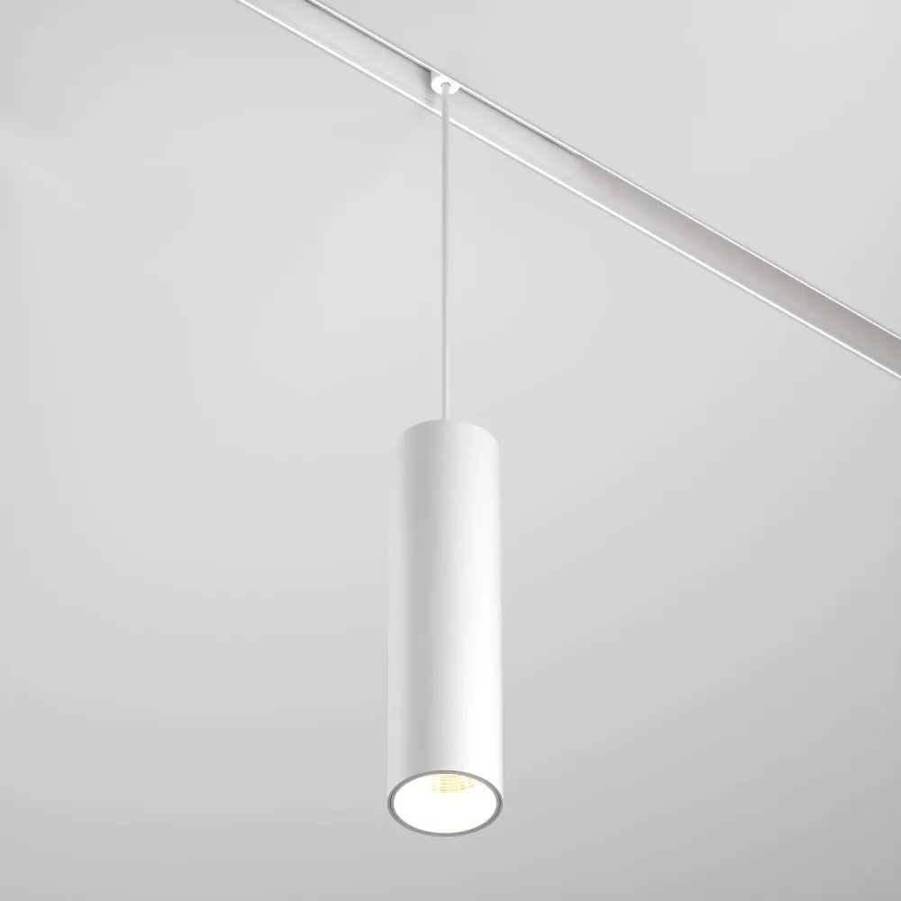 Pendul dimabil smart pentru sina Exility din Aluminiu Alb H120xL20cm 12W 890lm 2700-6000k Focus LED