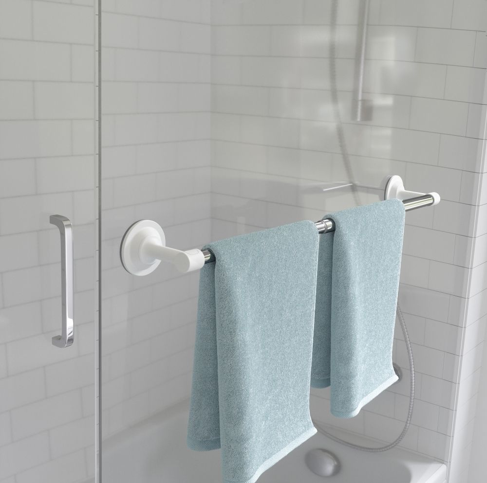 Suport prosoape din Aluminiu Argintiu Flex Sure H7xL35/61cm