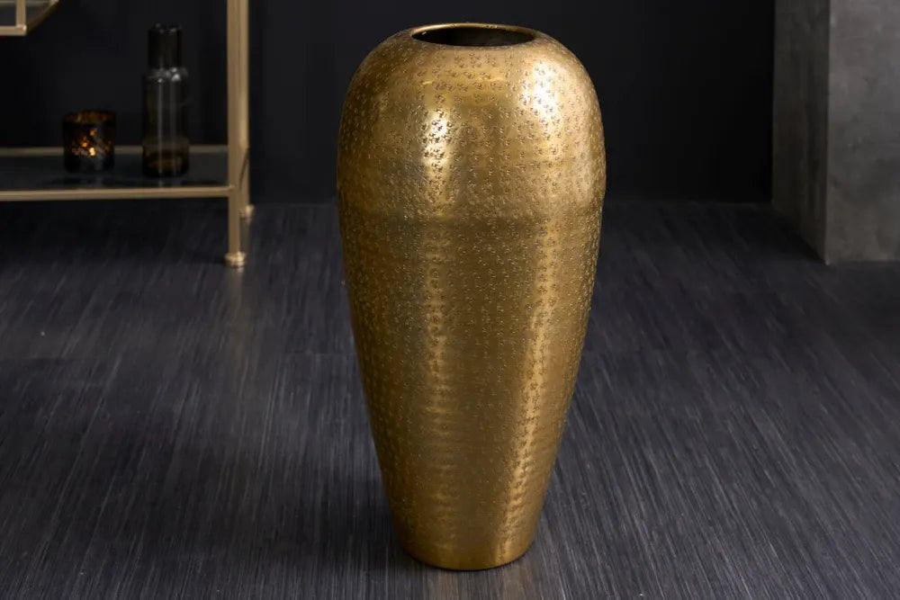 Vaza decorativa din Metal Auriu H50xL25cm Oriental