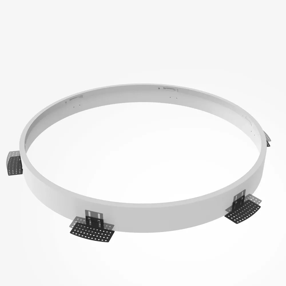 Acesoriu pentru incastrare plafoniera Zon de diametru 60cm din Metal Alb