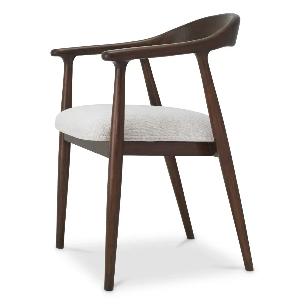 Scaun tapitat cu Stofa Crem L53xA55xH78cm Beale Eichholtz