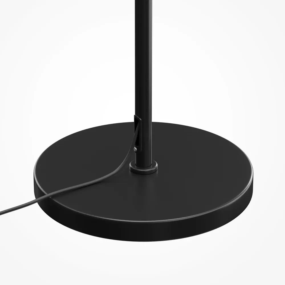 Lampa de podea din Metal Negru si Sticla Negru H150xD25cm Dallas