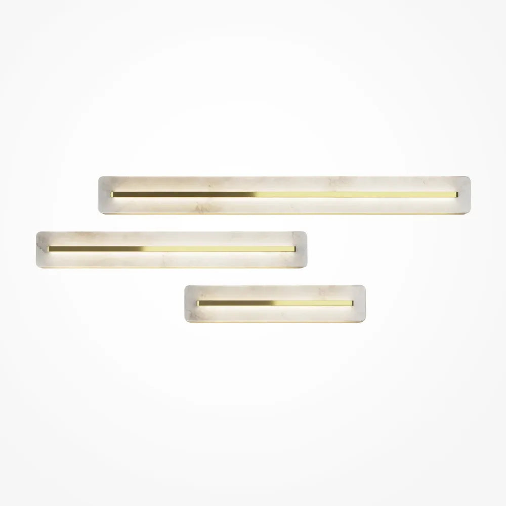Aplica perete din Metal Alama H80xL6.6cm Albatre
