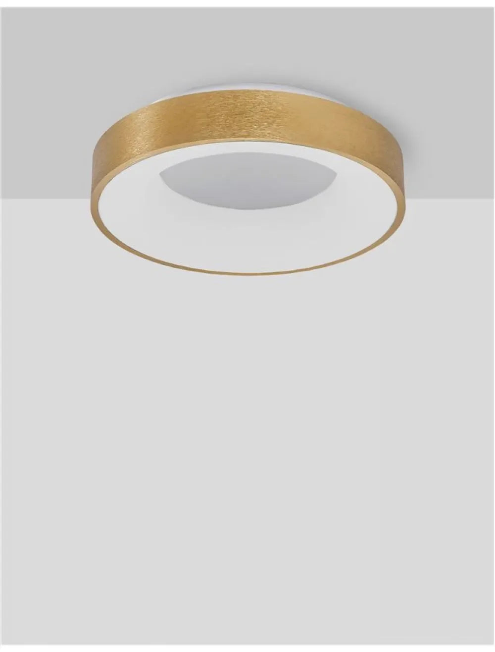 Plafoniera structura din Aluminiu Auriu si abajur din Acrilic Alb H9xL38cm IP20 30W 1845lm 3000k RANDO THIN