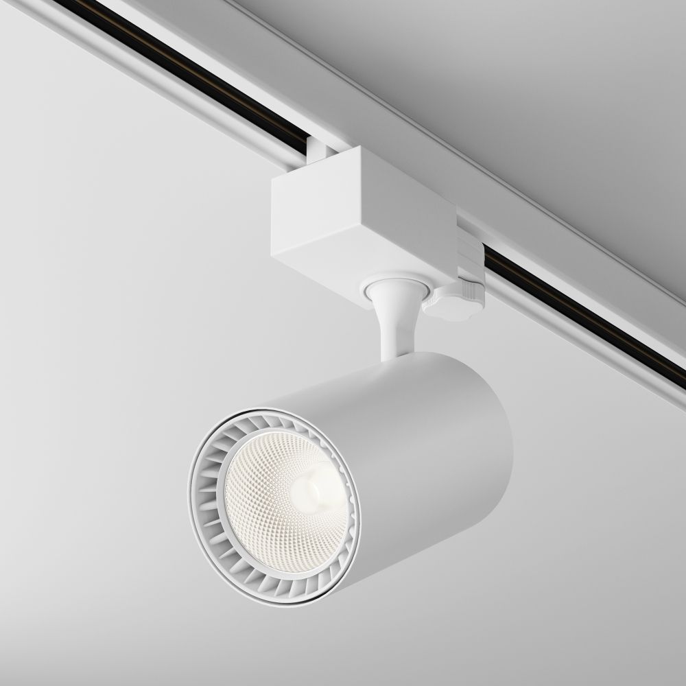 Spot pentru sina trifazata Trinity din Aluminiu Alb 10W 800lm 4000k L12xH18cm Vuoro