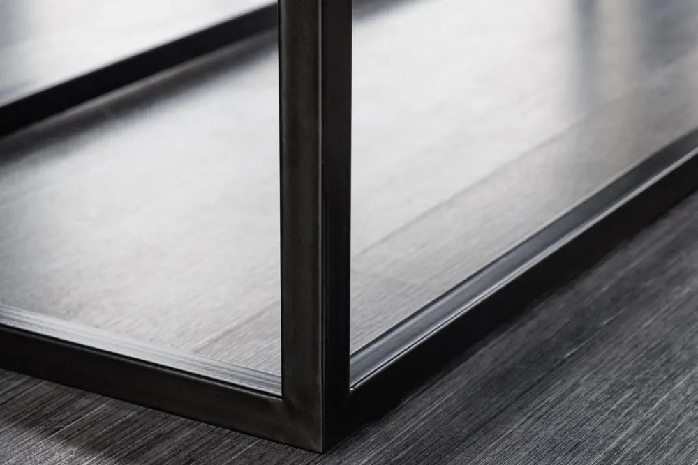 Bancheta din Metal Negru si Catifea Galben H40xL108cm Petit beaute