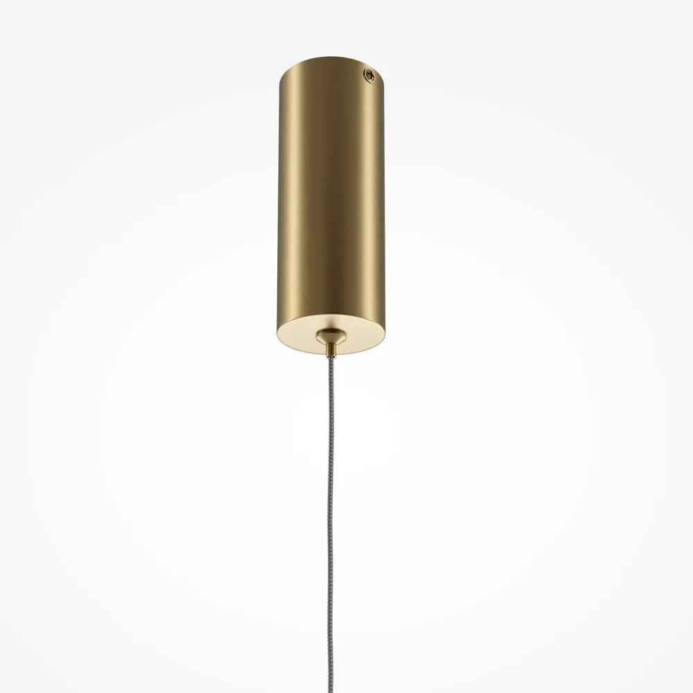 Lustra din Aluminiu Alama si Silicon Alb H316.7xL120cm Halo