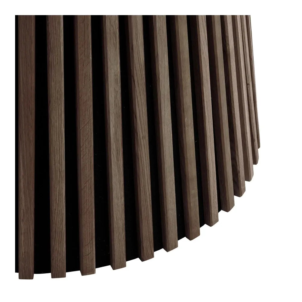 Masa din Furnir de stejar/MDF Maro inchis D140xH75cm Osaka