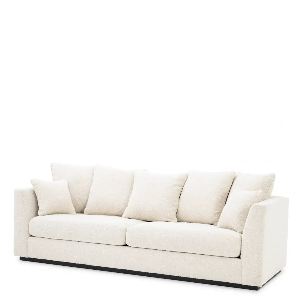Canapea fixa tapitata cu Stofa Boucle Crem L255cm Taylor Eichholtz