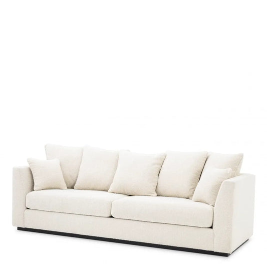 Canapea fixa tapitata cu Stofa Boucle Crem L255cm Taylor Eichholtz