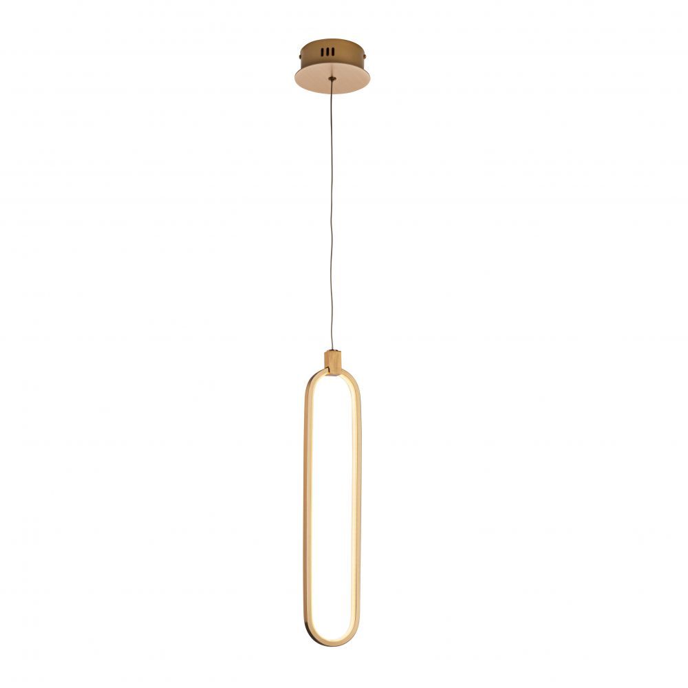 Pendul cu inaltime reglabila din Metal Rose gold cu LED D13xH150cm Colette