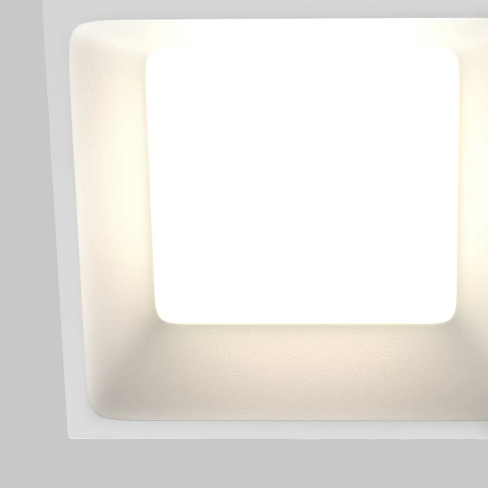 Spot incastrat din Aluminiu/plastic Alb H5.5xL11cm 12W Okno