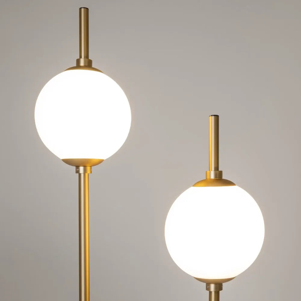Lampa podea din Metal Alama si Sticla Alb H150xL44cm The Sixth Sense