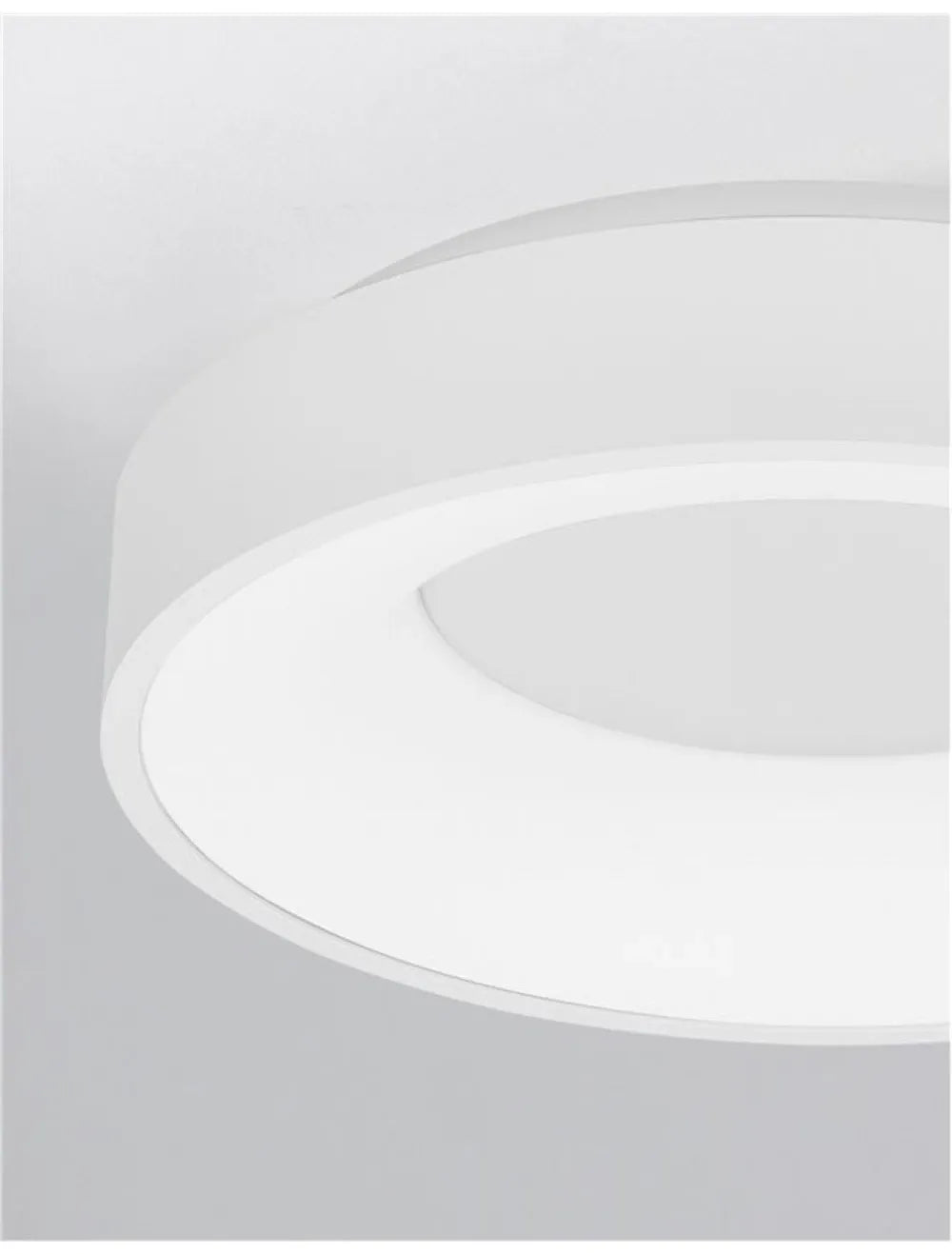 Plafoniera structura din Aluminiu Alb si abajur din Acrilic  H9xL38cm IP20 30W 1845lm 3000k RANDO THIN