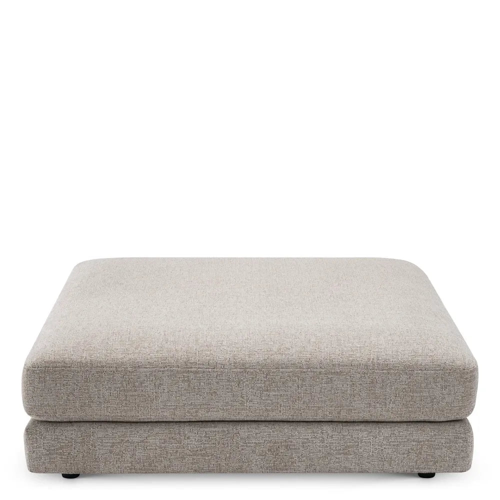 Puf tapitat cu Stofa Grej L122xA122xH40cm Lounge Club Eichholtz