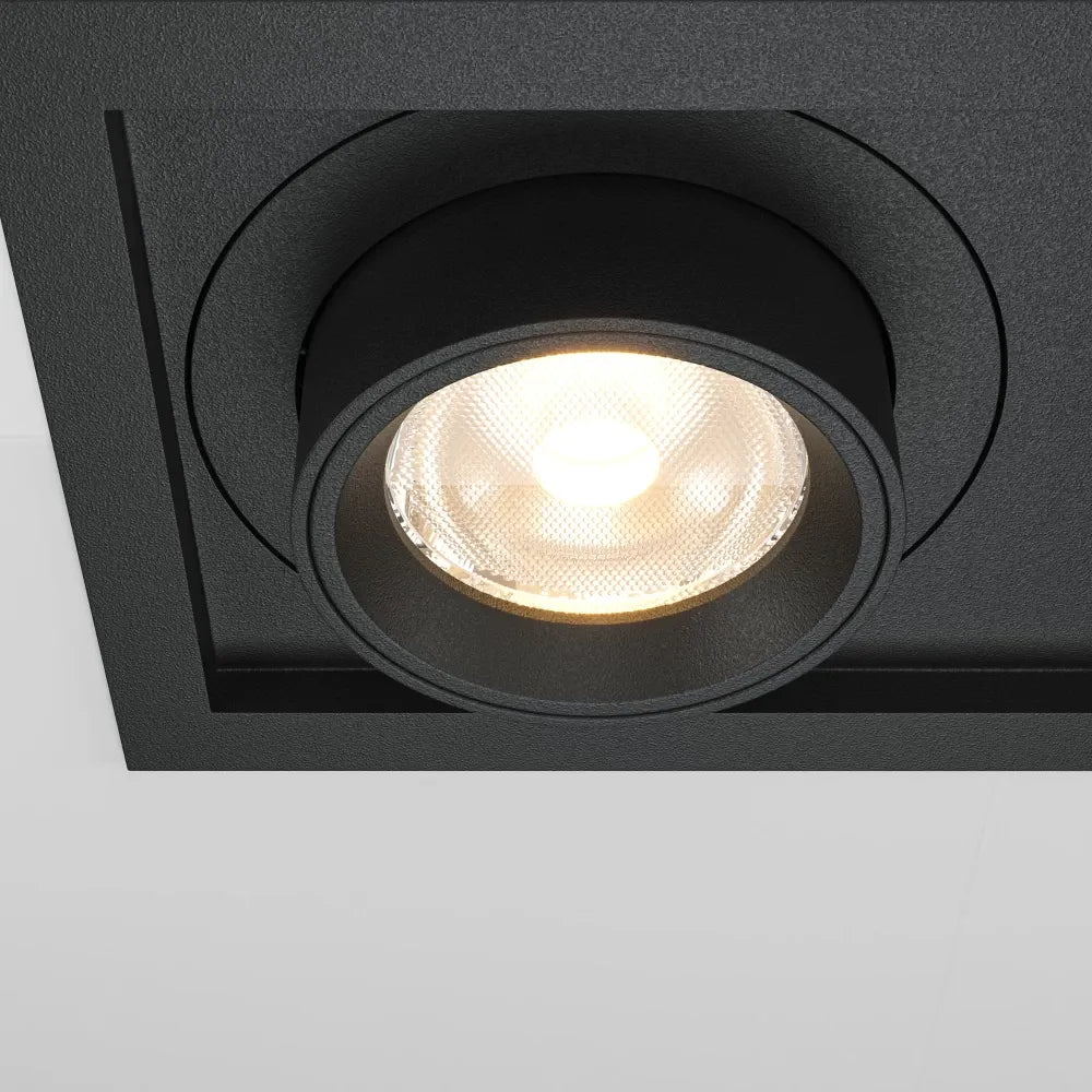 Spot incastrat din Aluminiu/plastic Negru H9.7xLcm Hidden