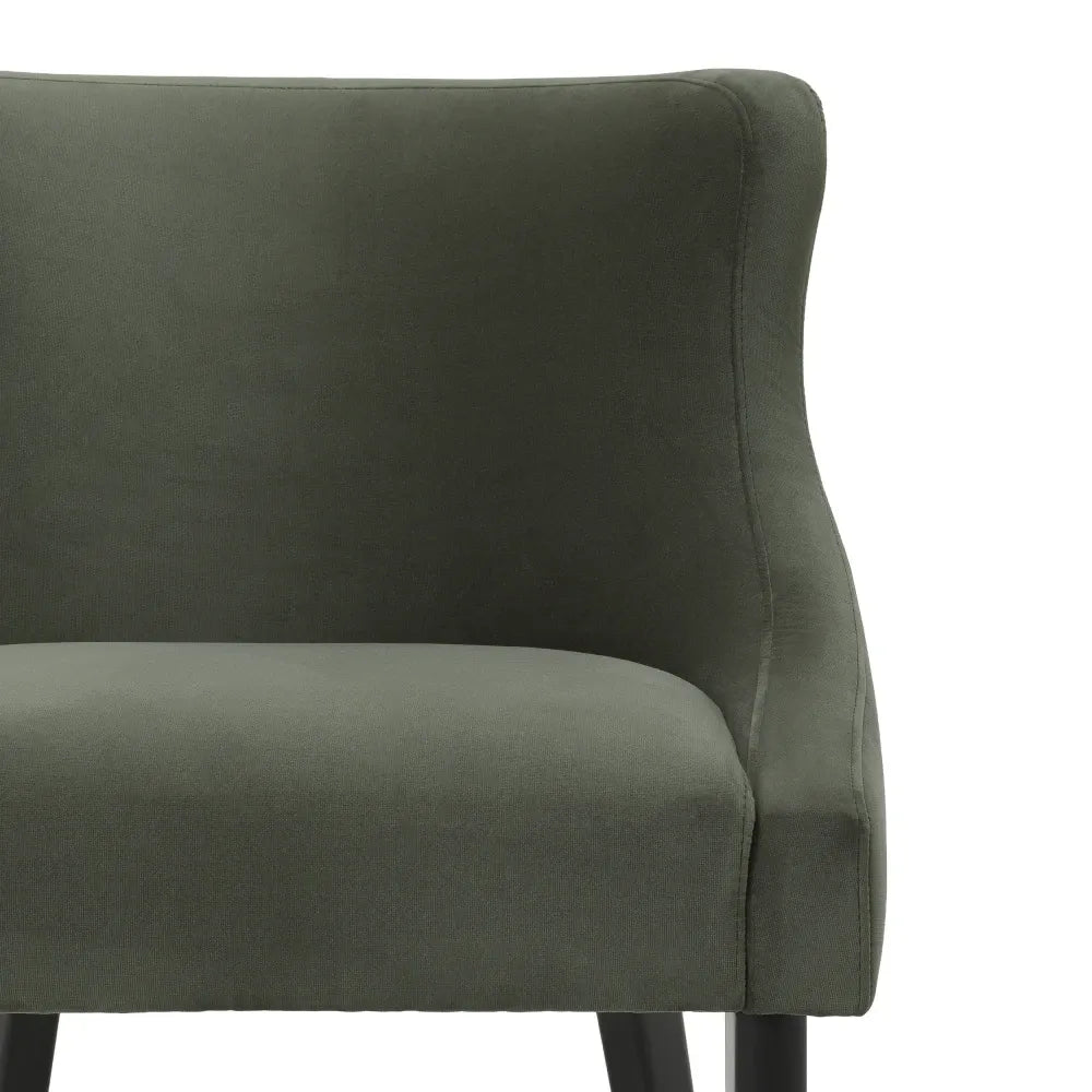 Scaun tapitat cu Catifea Verde L59.5xA65xH82cm Chavelle Eichholtz
