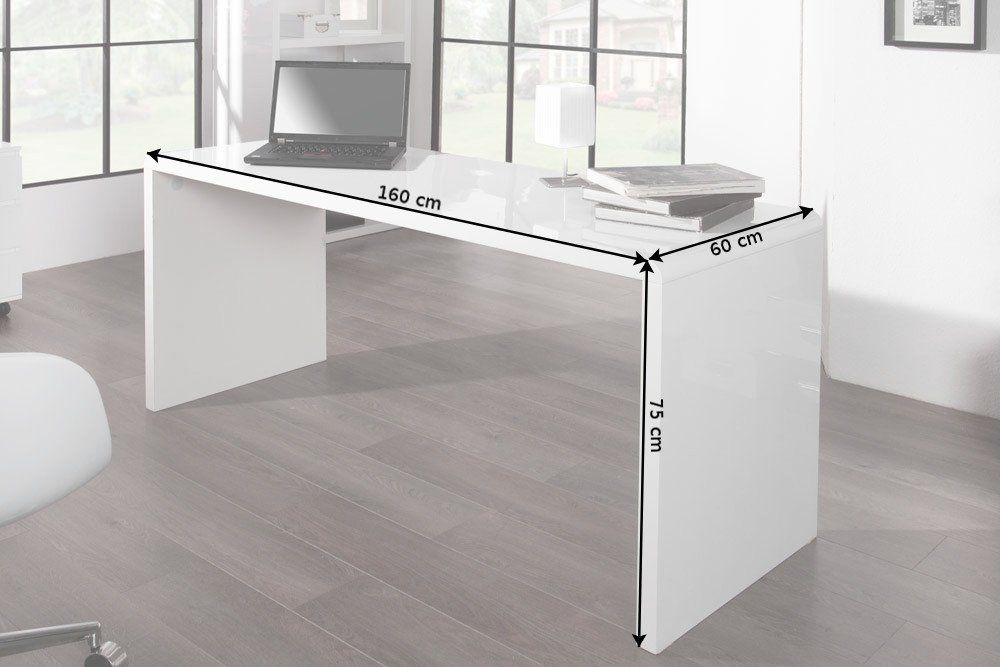Birou din MDF Alb Fast Trade L160xH75cm
