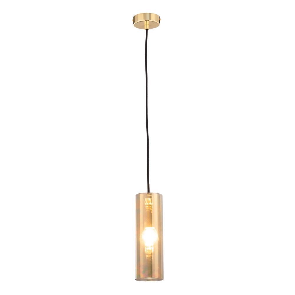 Pendul cu inaltime reglabila din Sticla Auriu D8xH178cm Gioia