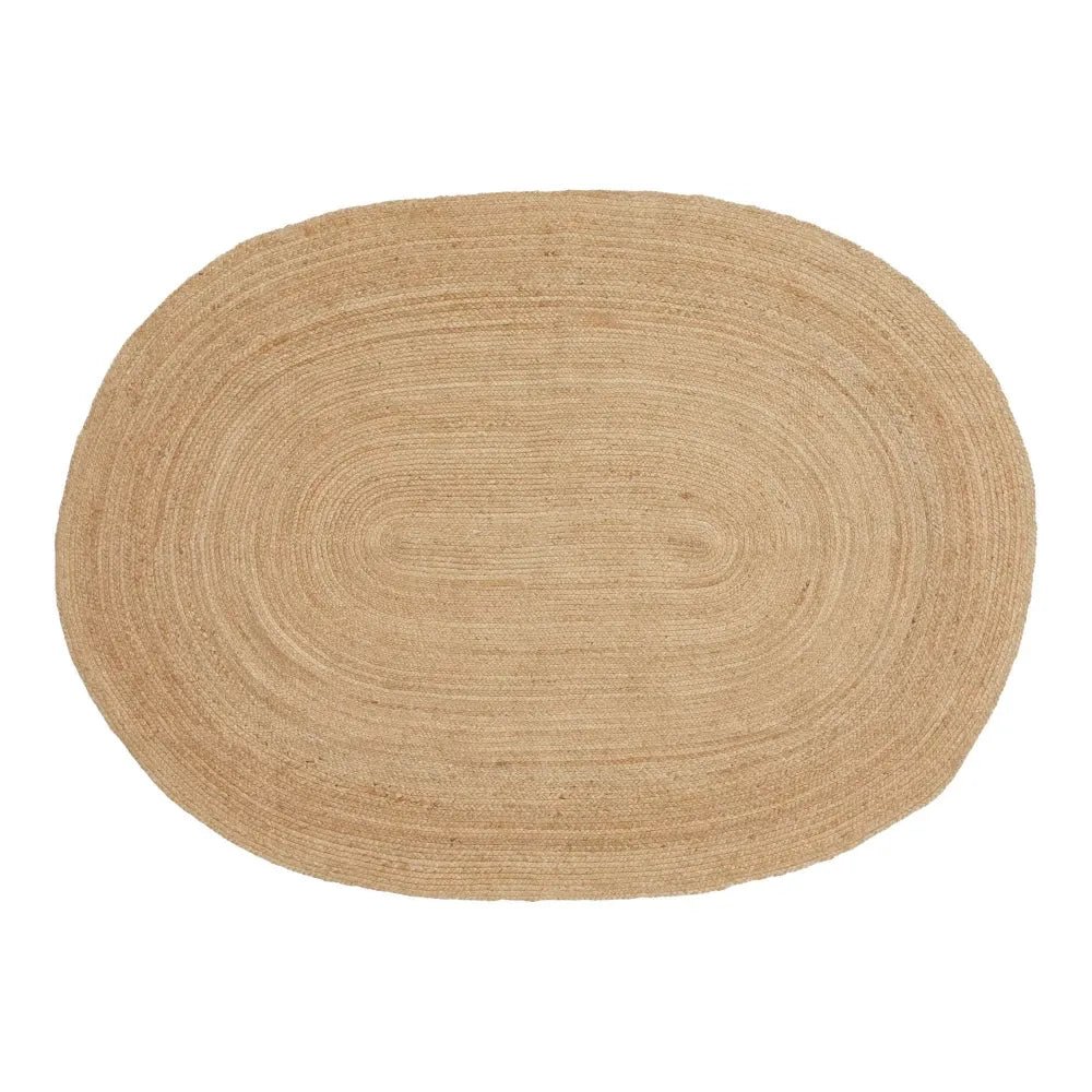 Covor oval din Iuta Maro 200x140cm Bombay