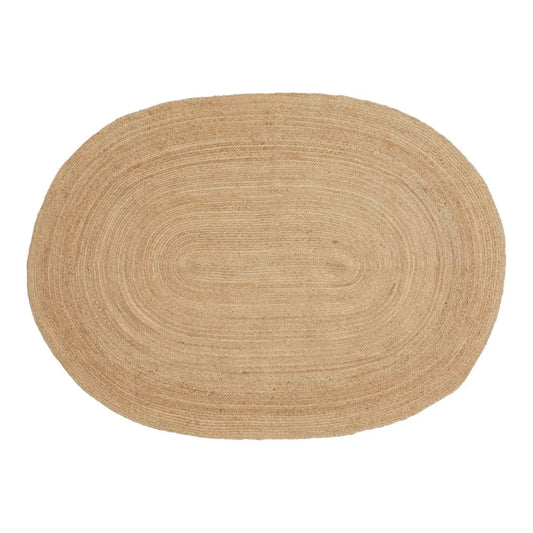 Covor oval din Iuta Maro 200x140cm Bombay