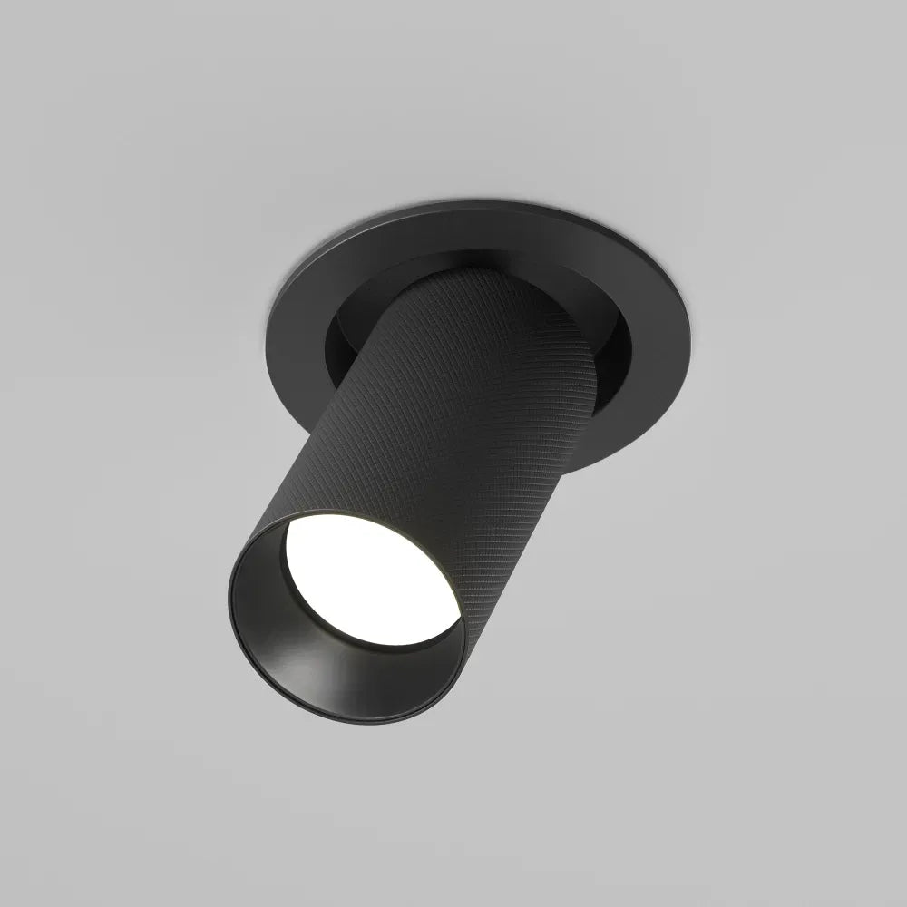 Spot incastrat din Aluminiu Negru H14.1xD5.4cm 10W Artisan