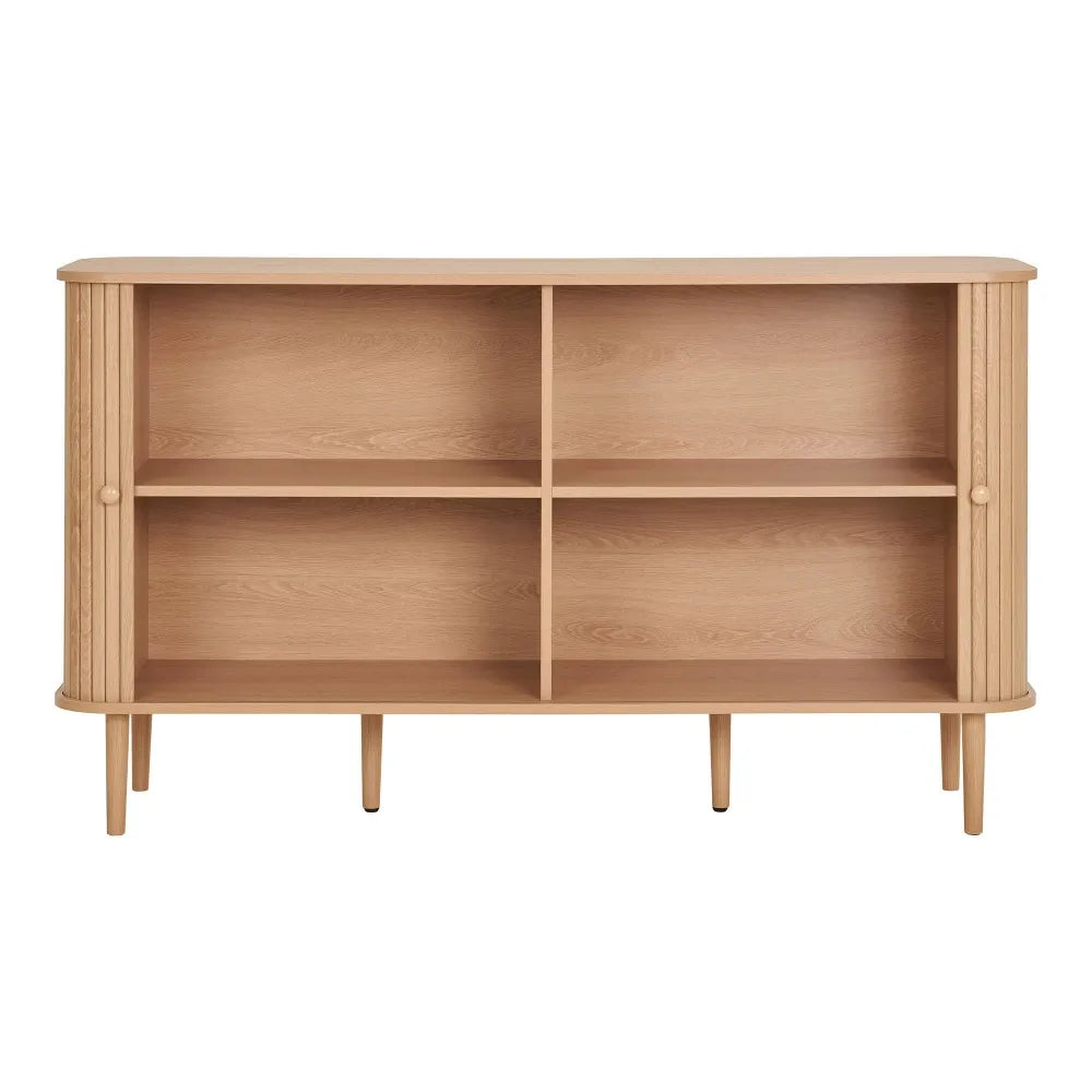 Comoda din MDF Maro si Lemn de pin Maro L140xH79cm Nikko