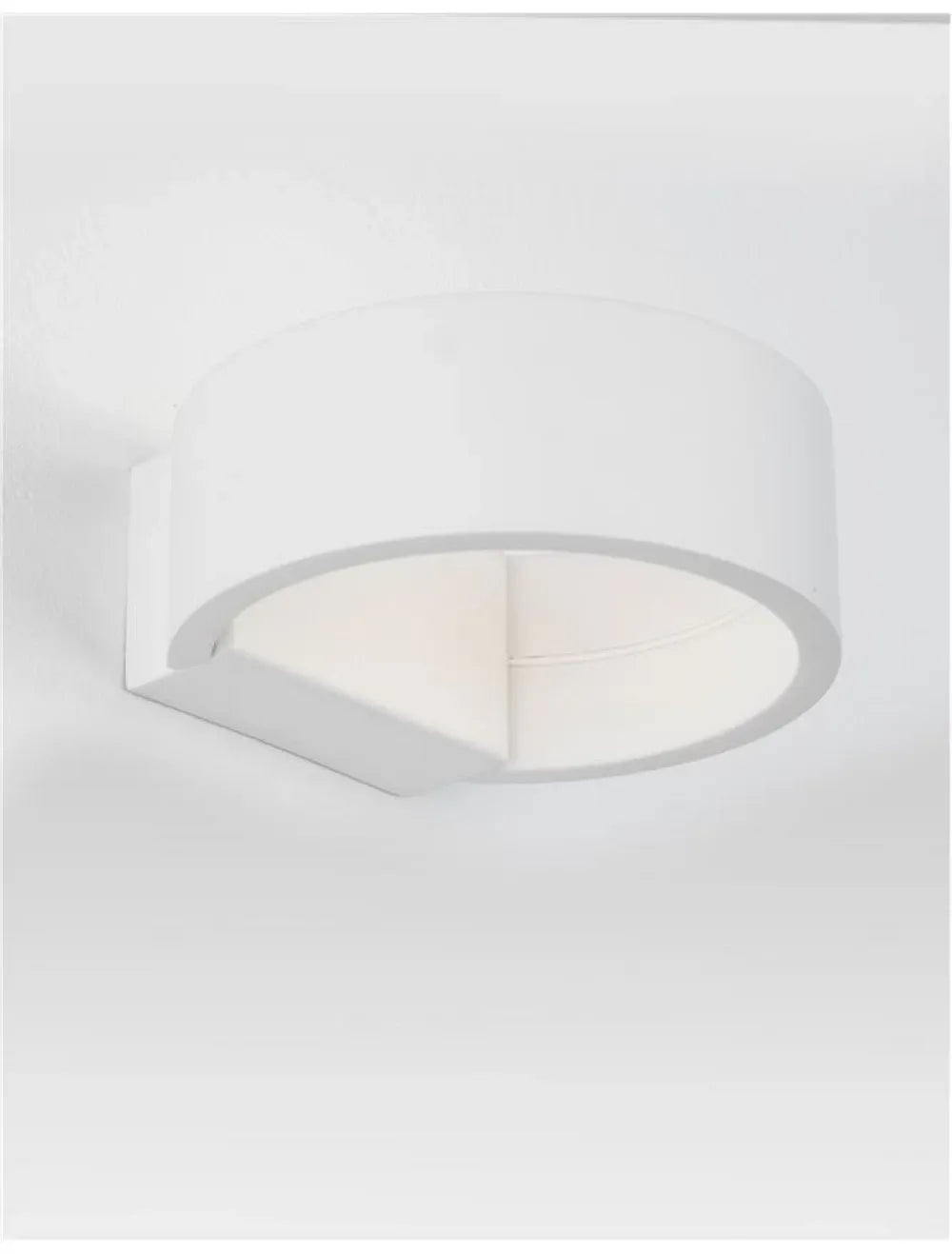 Aplica de perete structura din Aluminiu Alb si abajur din Acrilic  H5xL13.5cm IP20 6W 444lm 3000k ENNA