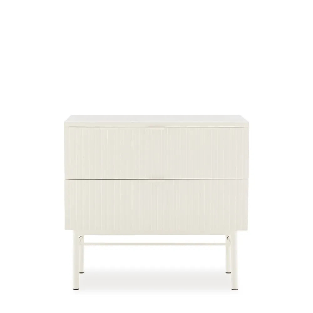 Noptiera cu sertare Oslo de culoare natural L60xH55cm