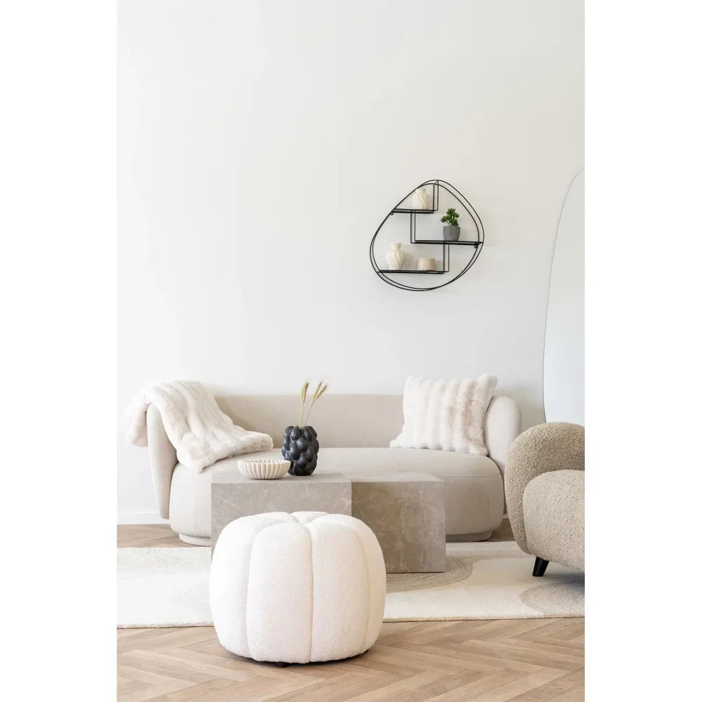 Patura din Blanita artificiala Alb 180x130cm Galena