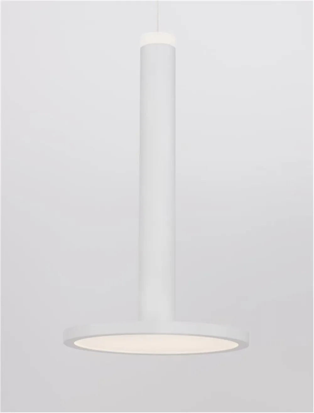 Pendul din Metal Alb H160xL15cm IP20 10W 517lm 3000k PALENCIA