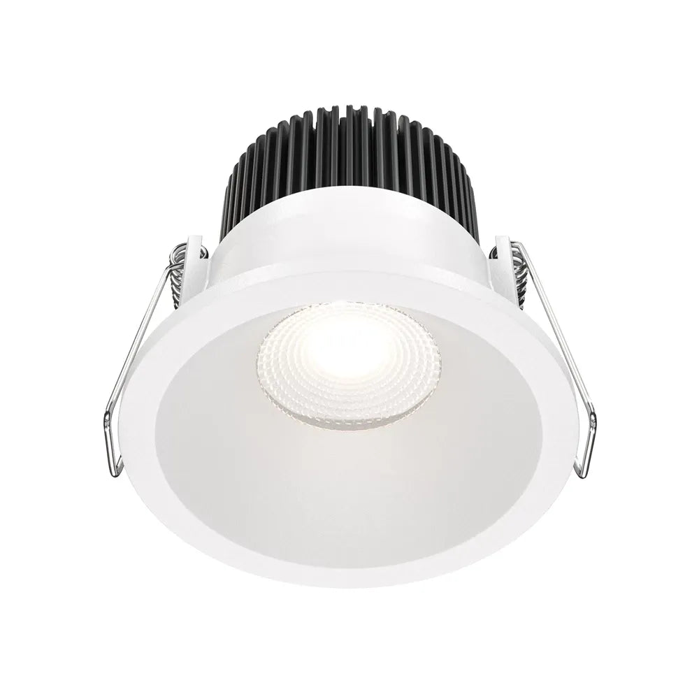 Spot incastrat rotund din Aluminiu Alb H6xD6cm IP 65 6W 480lm 4000k Zoom