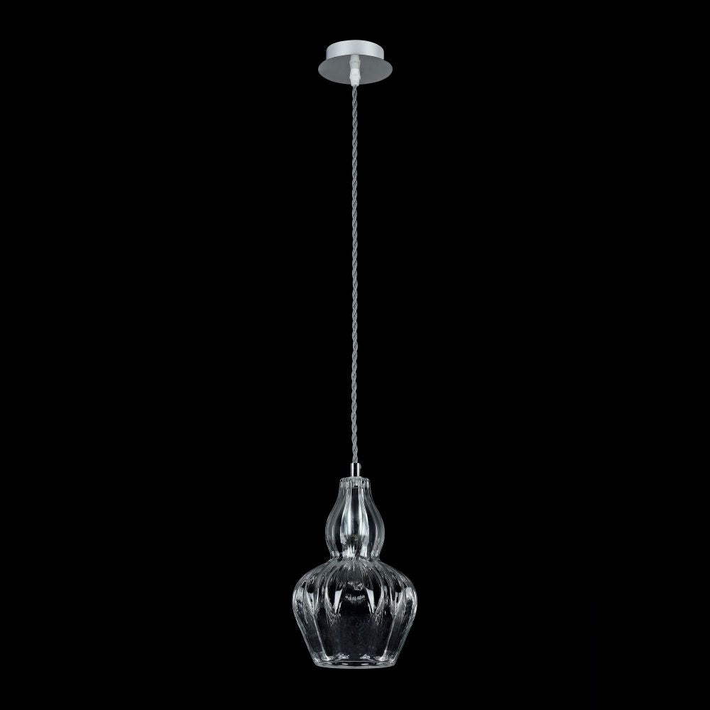 Pendul cu inaltime reglabila din Sticla Transparent D16xH143cm Eustoma