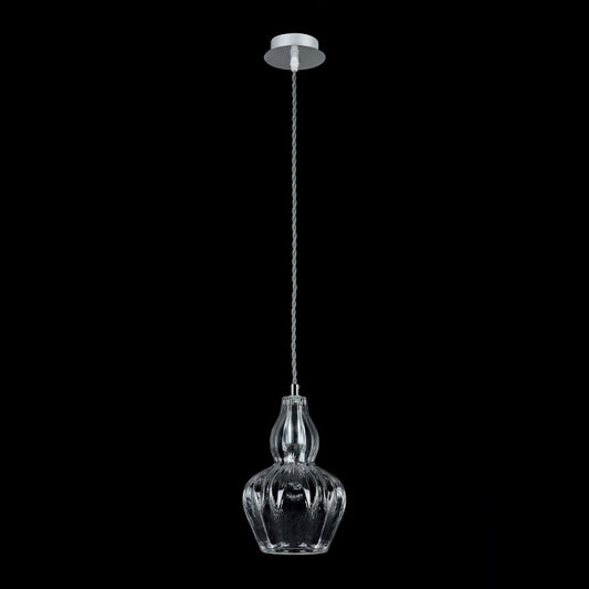 Pendul cu inaltime reglabila din Sticla Transparent D16xH143cm Eustoma
