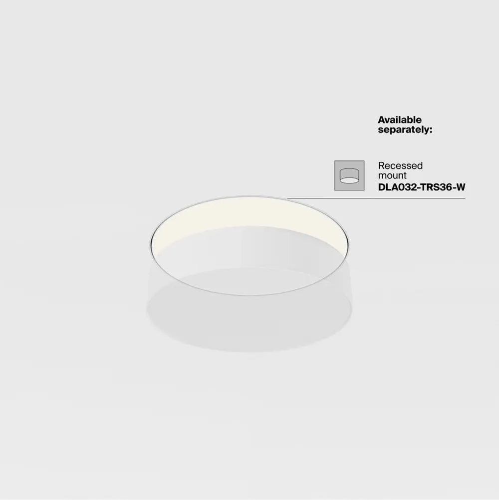 Plafoniera din Aluminiu Auriu mat H6xD30cm Zon