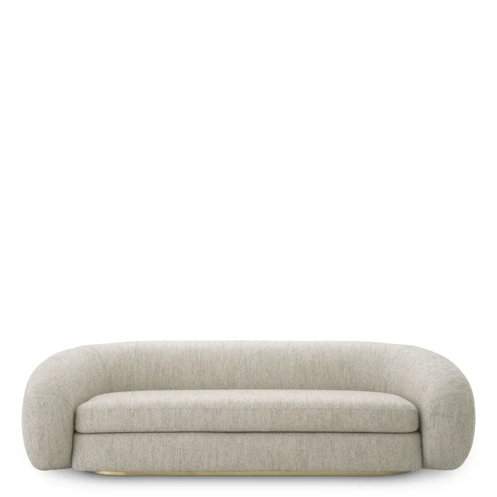 Canapea tapitat cu Stofa Splendor Gri L230xA103xH64cm Cosenza Eichholtz