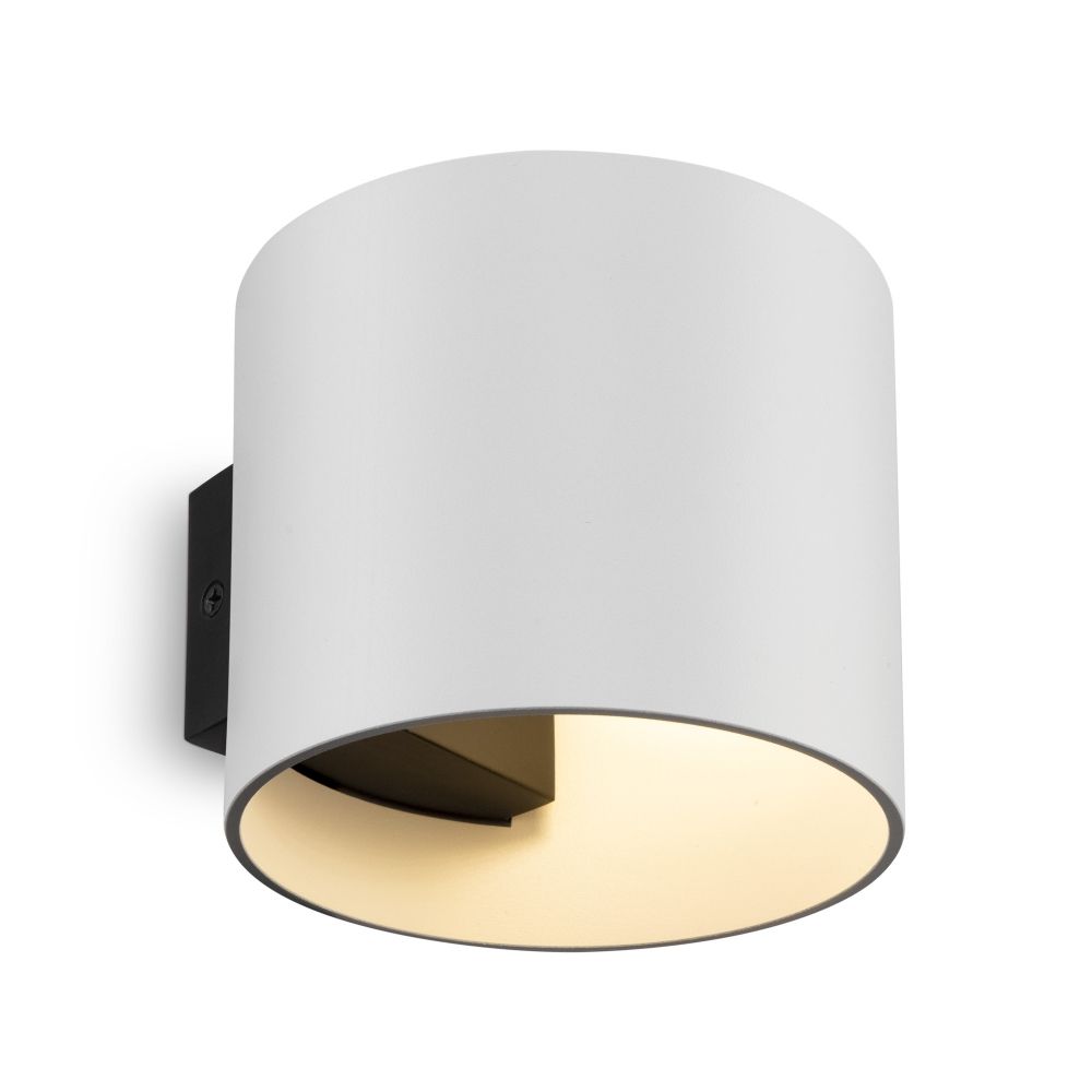 Aplica de perete din Metal Alb D10xH8cm Rond