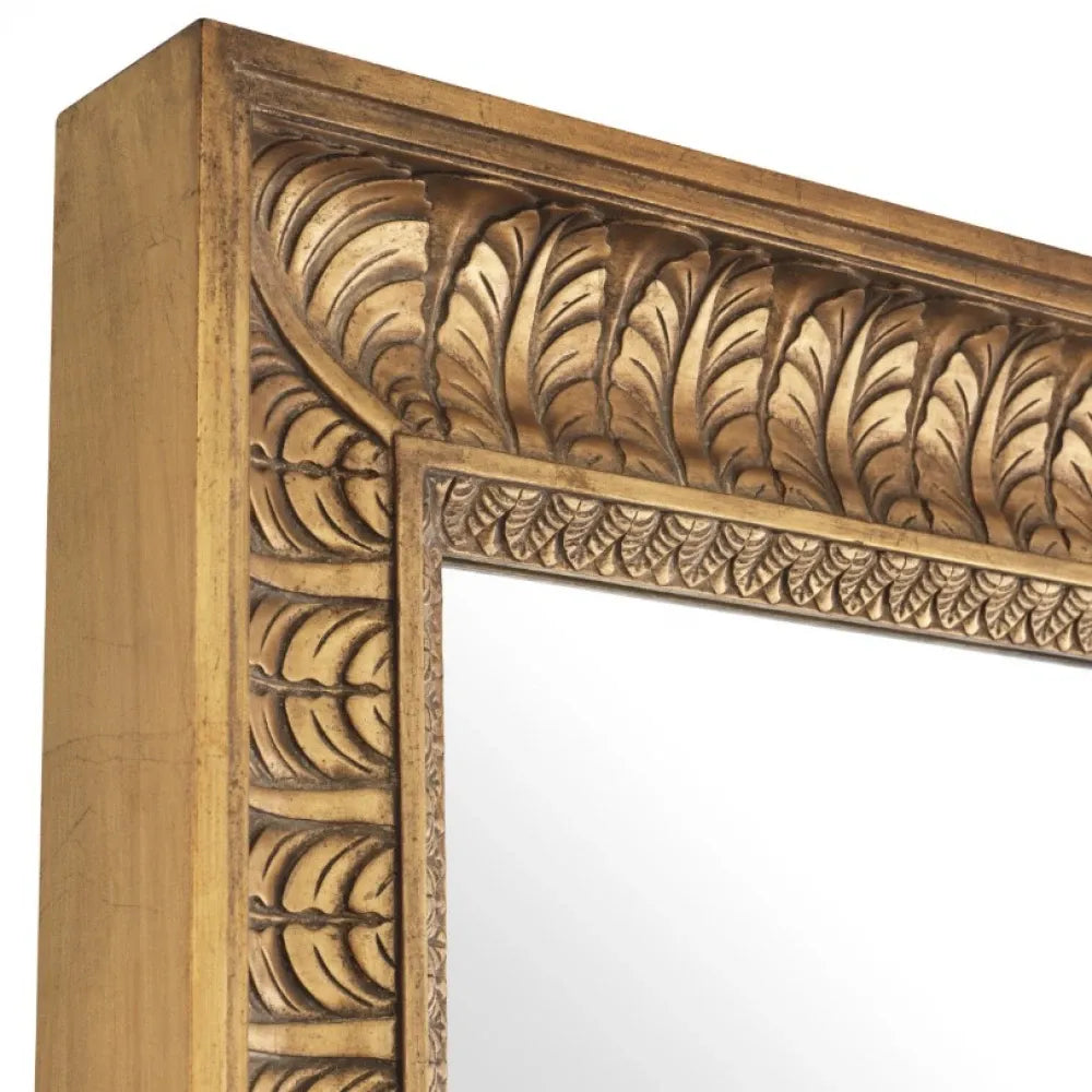 Oglinda cu rama din Lemn/Metal Auriu L57xH176cm Sahure L Eichholtz