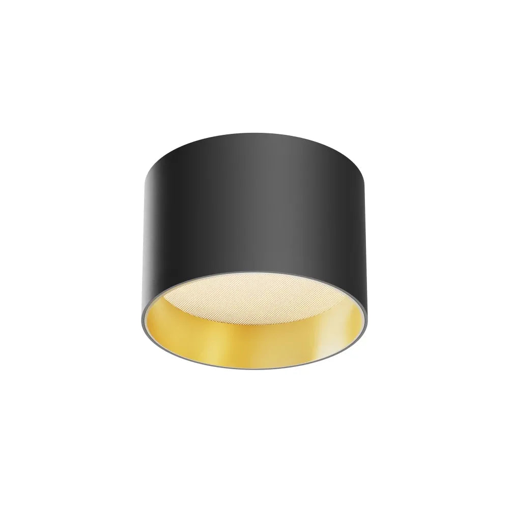Spot aplicat din Aluminiu Negru/Auriu mat H6xD9cm Vega