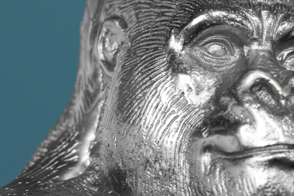 Statueta din Metal Argintiu H40xL27cm Kong