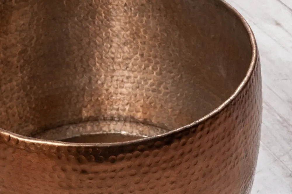 Masuta de cafea Rotunda din Metal Cupru D80xH30cm Orient