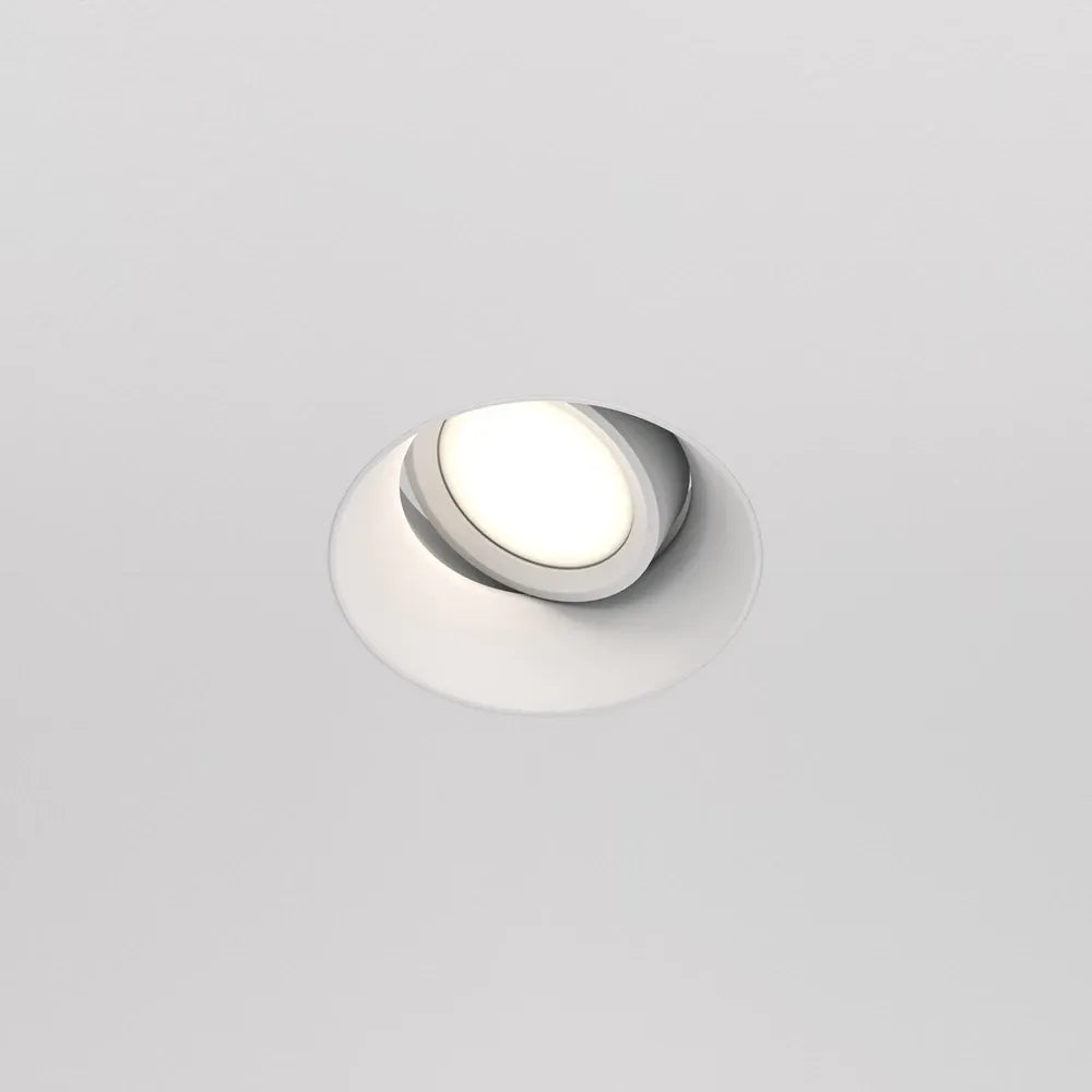 Spot incastrat rotund din Aluminiu Alb H4xL12cm IP 20 GU10 50W Dot