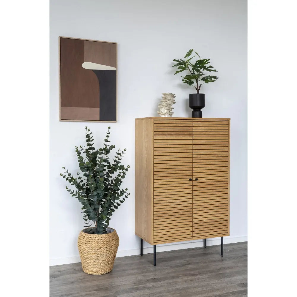 Cos de depozitare impletit natural Maro/Transparent H34,5xL34,5cm Denia