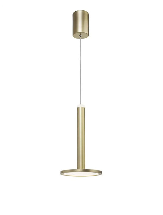 Pendul din Aluminiu Auriu H120xL15cm IP20 10W 517lm 3000k PALENCIA