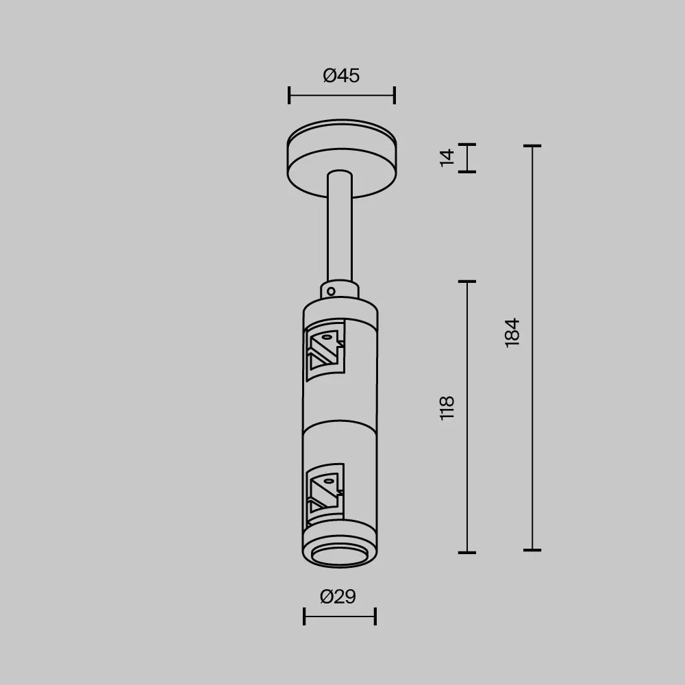 Suport scurt dublu 78mm Sina Flarity din Aluminiu Alama