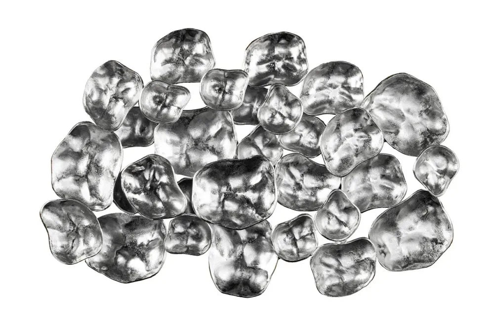 Decoratiune de perete din Metal Argintiu H66xL103cm Variation