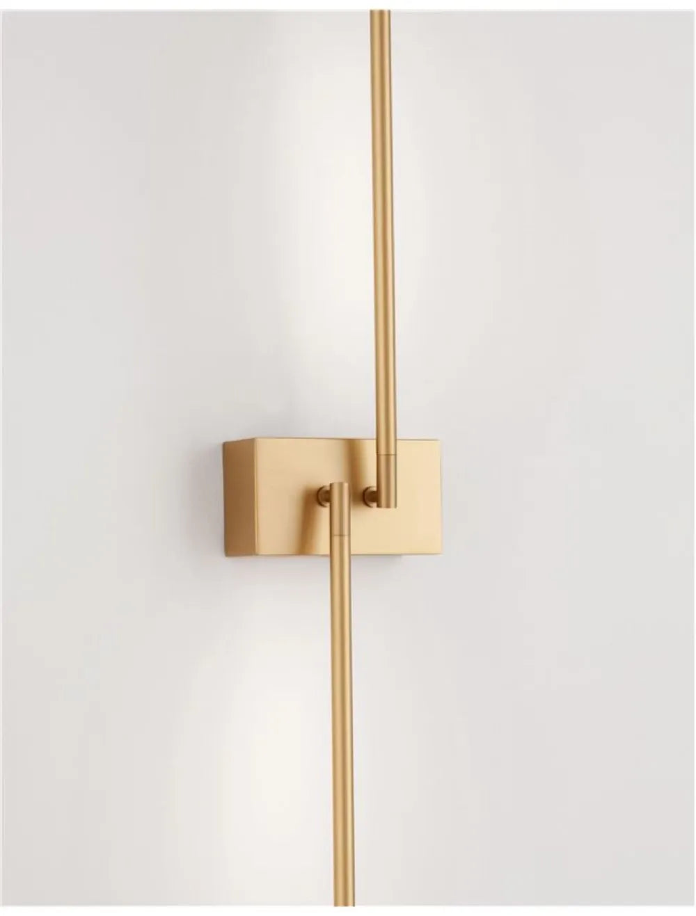 Aplica de perete structura din Metal Auriu si abajur din Acrilic Alb H74xL6cm IP20 11W 532lm 3000k RACCIO