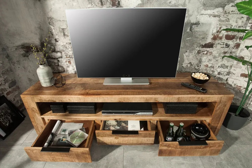 Comoda TV din Lemn de mango Maro L170xH45cm IRON CRAFT